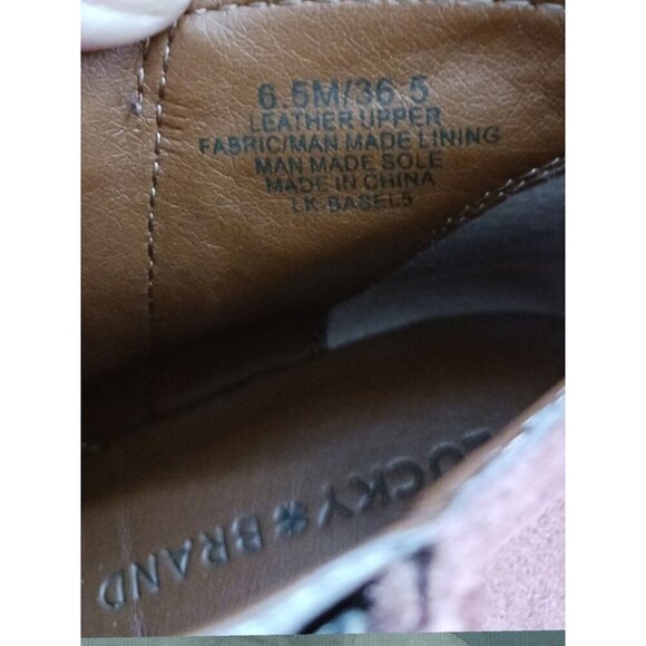 Lucky Brand Ankle Boots With Floral Embroidery Terracota Size 6.5M - Picture 8 of 14